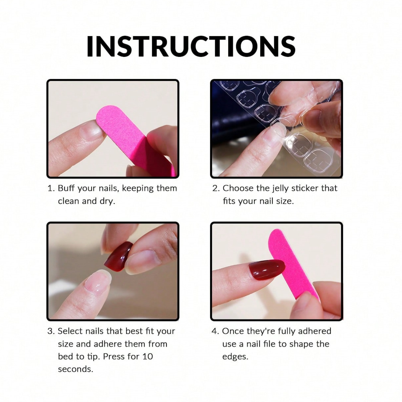 10개 중간 사이즈 아몬드 누드 핑크 핸드페인팅 체리  - Nail Art Pink 리뷰 및 가격