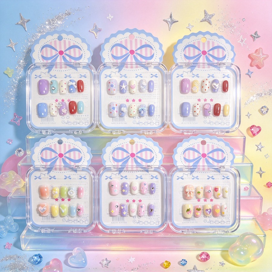 오션 도파민 스타일의 붙이는 네일, 다채로운 조개껍데기 - Nail Art Ombre 리뷰 및 가격